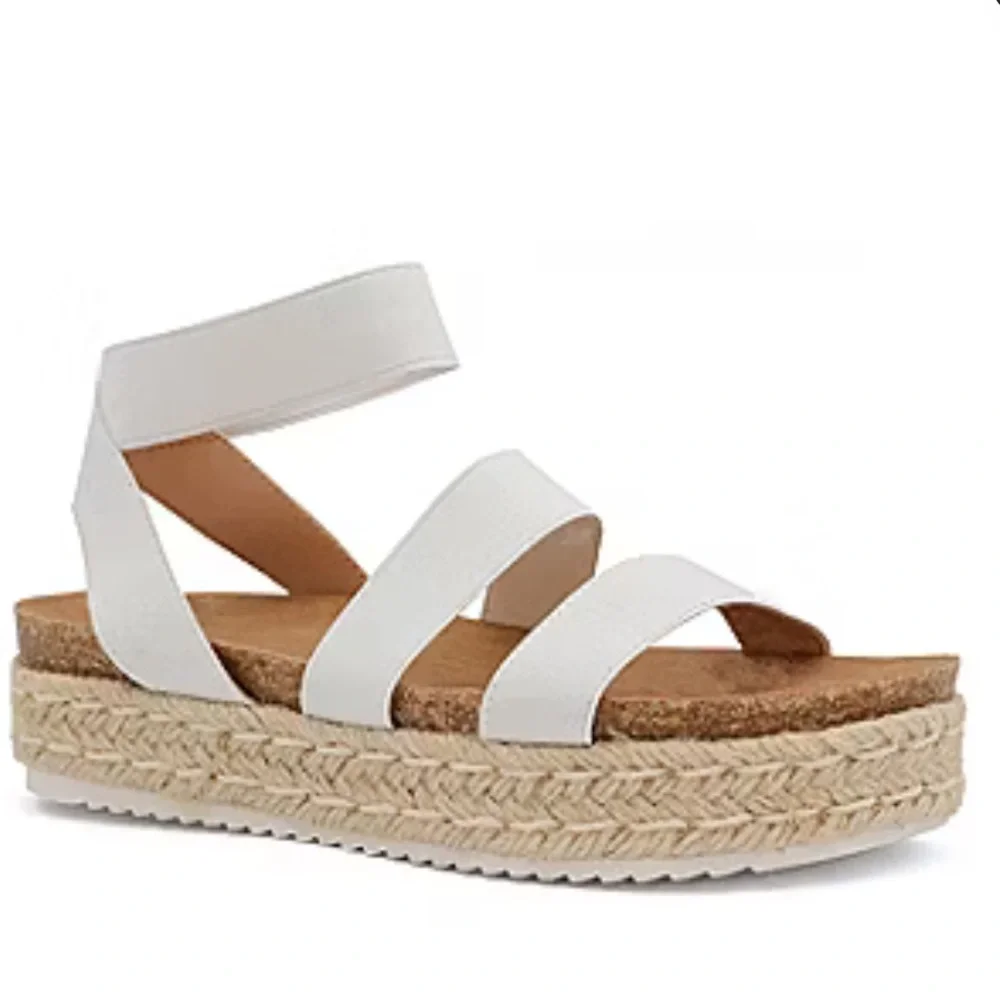 Yoki Womens Chiara-10 Wedge Sandals 6